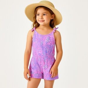 Lilly Pulitzer Pink and White Girl's Romper